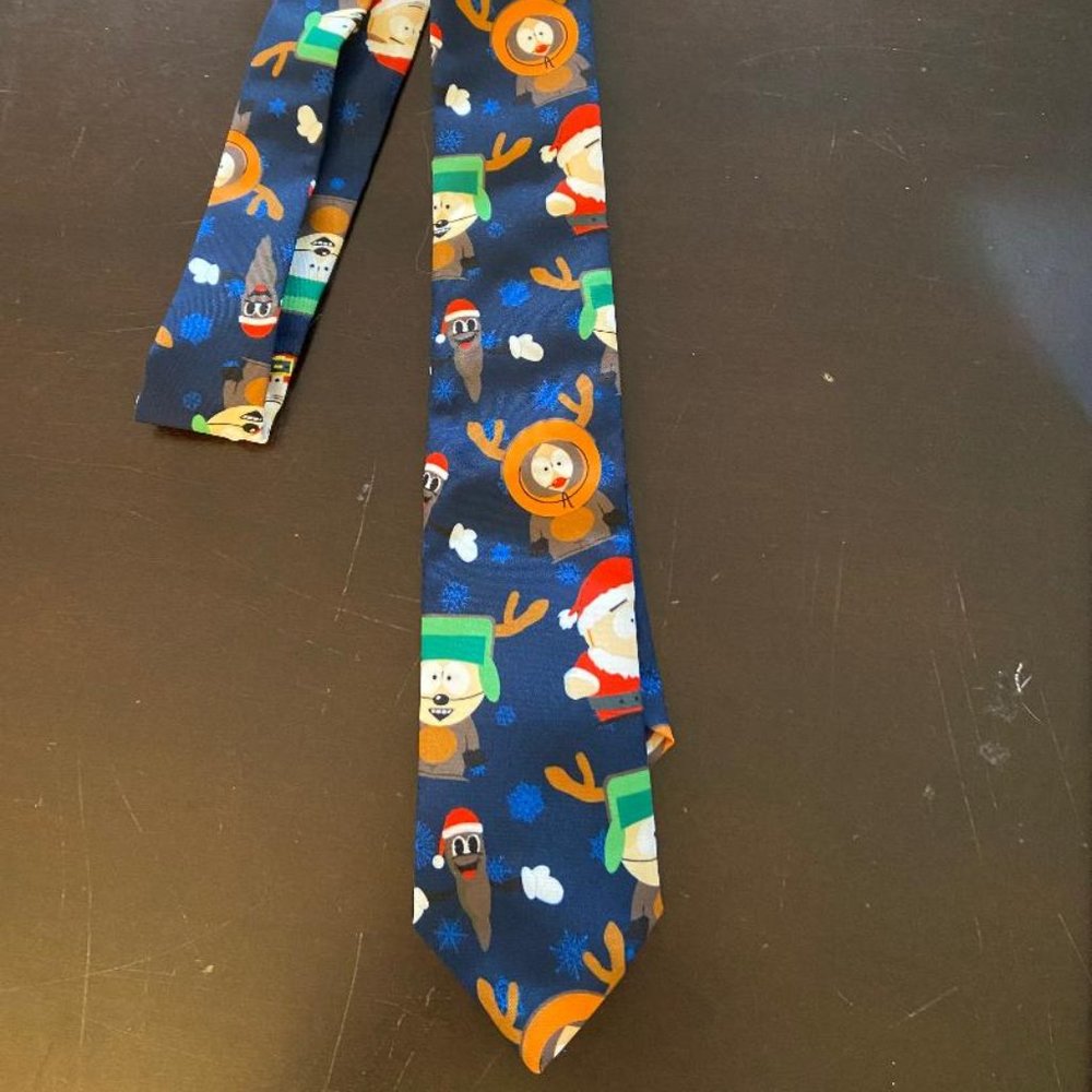 South Park tie, Cartman, Mr. Hankey - Novelty Christmas- Holiday Tie, Never Worn
